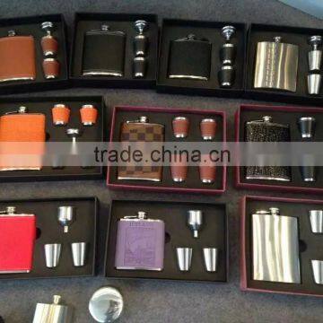 9oz and 18oz Hip Flask Add to Four Cups and a Funnel in Gift Set Box photo-6