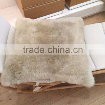 Wonderful Design Sheared Sheep Fur Sofa Cushion Australasian Wool Fur Pillow Case