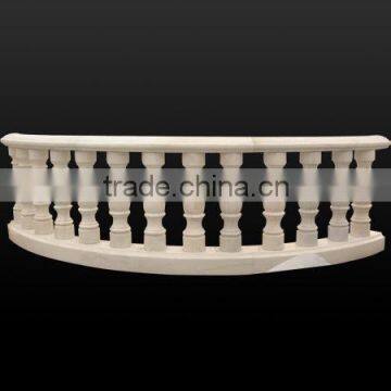 SKY-F008 Granite Balustrade Aisle Corridor Passage White Marble Balusters Handrail