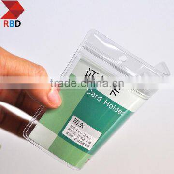 China  Supplier OEM Customized Soft PVC double sided card holder
