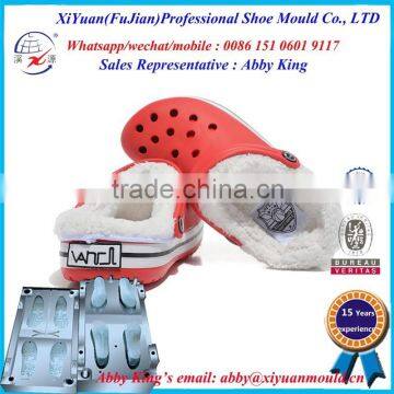 Red Warm EVA Shoes Mould For Ladies, Lovers Winter Fashion EVA Slipper Mold, High Quality Eva Shoes Winter Shoe Mold, photo-4