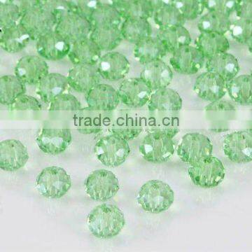 Wholesale!! Latest!! Fashion Crystal Jewelry Chrysolite 5040 Briolette Bead Crystal Faceted Glass Bead 4mm