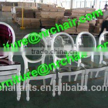 shanghai commercial furniture wedding party acrylic and wooden chair