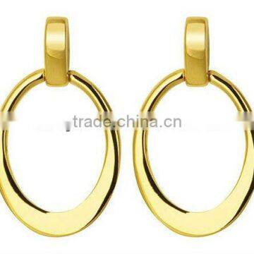 New design Big Hoop Gold Earrings for girls