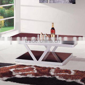 resonable Modern Glass and Steel Coffee Table