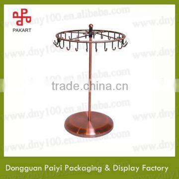 Factory direct sale popular rotating metal jewelry display stand for necklace