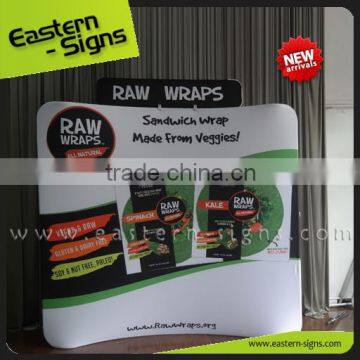 Wholesale Cost Effective Promotional Trade Show 8' Tension Fabric Standard Display