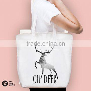 2016 Oh Deer Bag with print Printed Bags Slogan Logo Printing service Shopping bags