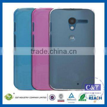 C&T Hard Clear Crystal Slim Back Cover Case for Google Motorola Moto X