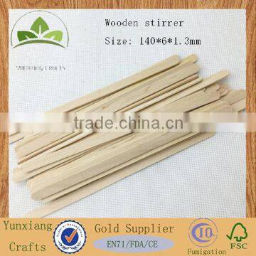 140mm wooden tea adn coffee stirrer stick