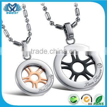 New Year Gift 2016 Couple Compass Necklace