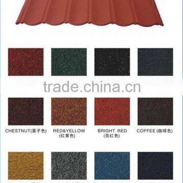 Colorful Environment Friendly Classical Stone Coated Metal Steel Roof Tile