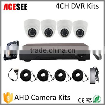 ACESEE h.264 hd cctv security system 720P ahd dvr kit 4ch hvr kit