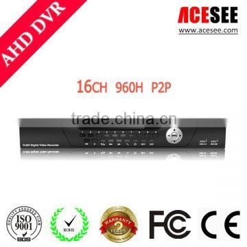 HD Analog DVRs 16CH AHDVR HD Camera Security System manufacturer in China