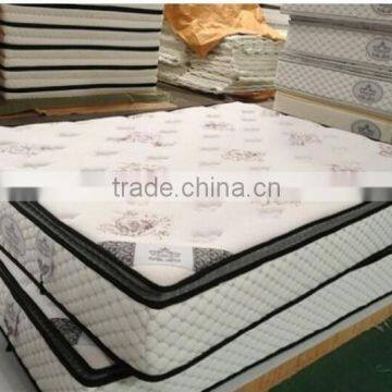 Promotion durable tricot fabric cover pocket spring mattress