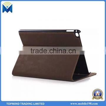 Hot Sale Smart Leather Cover Retro Style Leather Case for iPad Air 2