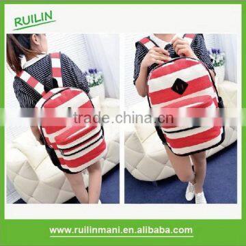 Korean Style Fashion Canvas Backpack for Girl