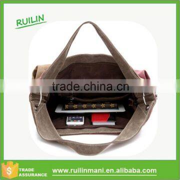 2015 High Quality Women Handbags Tote Women Clutch Female Patchwork Stitching Color Canvas Bags Women's Canvas Handbags Sale photo-4