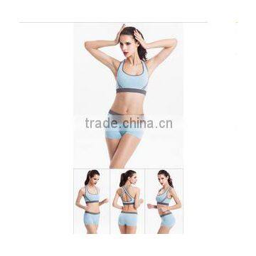 Quick-dry Sports Bra Set Shakeproof Ladies Running Fitness Vest Wireless Running Bra Yoga Sport Bra Sexy Womens Tracksuits Set photo-6