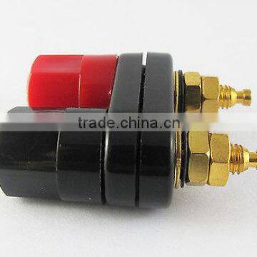 Gold Plated Dual Insulated Speaker terminal Binding Post 4mm Banana Plug