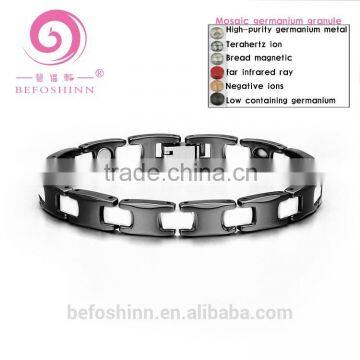 new design black titanium germanium magnetic tungsten health bracelet fashion jewelry