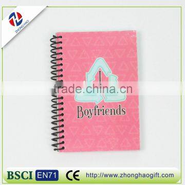 2016 new model small quantity custom notebook