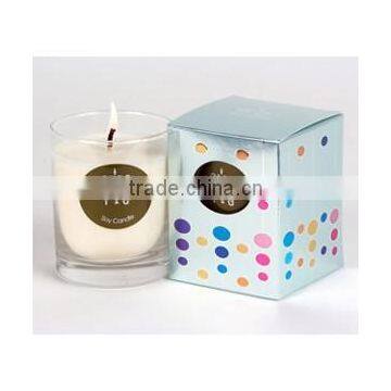 Scented Soy Wax Candle in Glass , Pillar Candle
