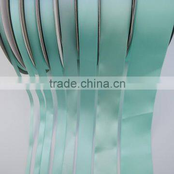Factory Wholesale TiffanyBlue Color Polyester Satin Ribbon For Top Grade Gift Box Packing photo-2