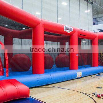 2016 Hot sale wipeout inflatable obstacle course for sale