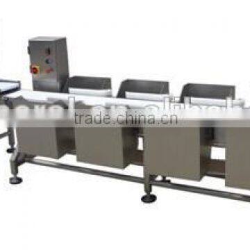 3-12 stages weight sorting machine, check weigher to sort and weigh chicken breast fillets. Ranging from 5g to 1500g.