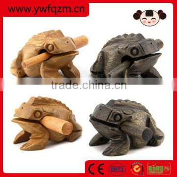 Thailand hand carved wooden frog