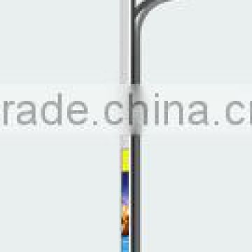 floor lamp IP65 Solar Powered Street Lights steel pole clamps Die-casting Aluminum