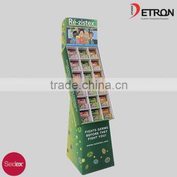 2016 Delicate Folding cardboar display racks with 6 tray