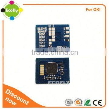 2014 promotion wholesale high quality cheap toner reseter chip for oki C801 821