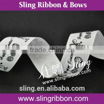 Printed Grosgrain Ribbon For Easter's Day Decoration