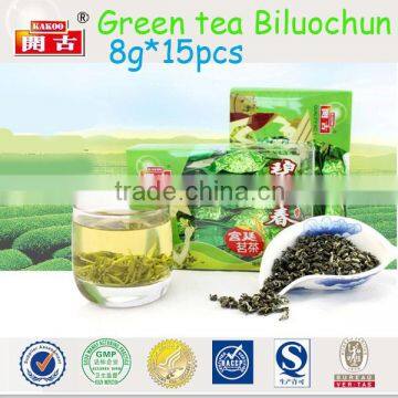 Chinese vacuum packed natural biluochun green tea leaf