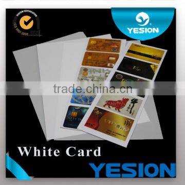 white non-laminated inkjet printable material pvc card sheet