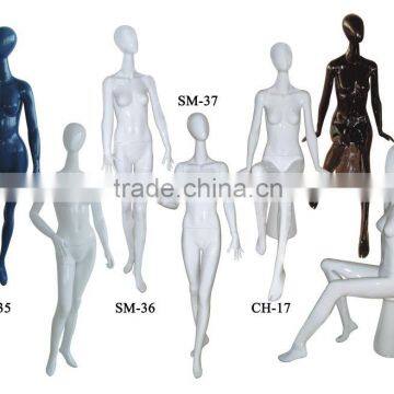 Fashion full body female abstract glossy mannequin for apparel display