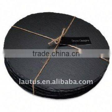 Natural Black Slate Coaster