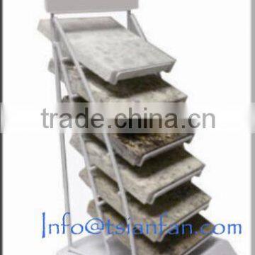 SR036-1 New Style Metal Waterfall Stone desktop display stand