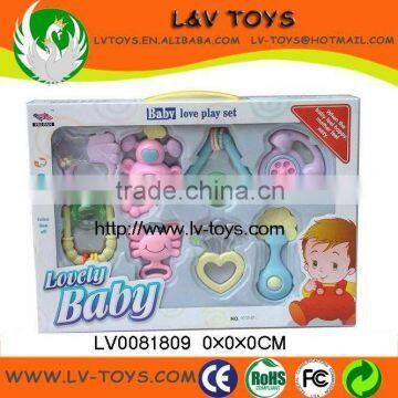 2013 new style ABS plastic baby product baby bell rattle for kids/children play with EN71 LV0081809