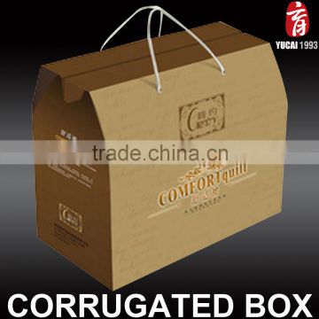 Wholesale Custom style Hot Stamping Print Portable Gift Corrugated Box