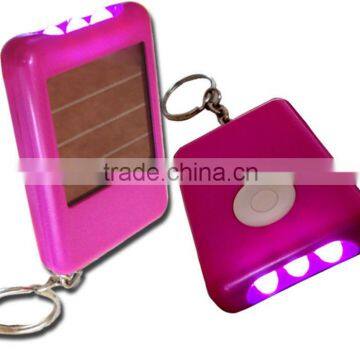 Solar powred keychain Led flash light