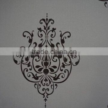 popular mordern pvc vinly wallpaper with European flowers design