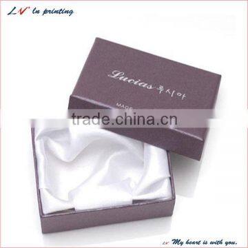 high quality cardboard jewelry box with silk insert for sale in shanghai