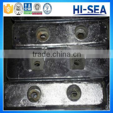 Bolt Connection Type Marine Zinc Anode for Ship Hull