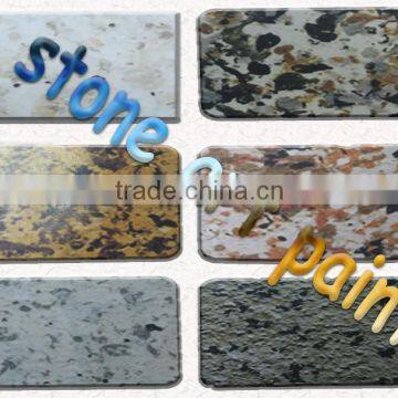 Environmental exterior stone spary paint for wall stone effect