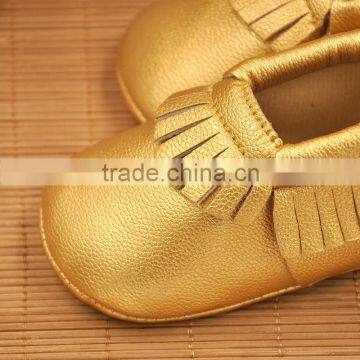 2016 New PU Leather Baby Bow Moccasins Soft Sole Child Freshly Picked First Walkers Fringe Toddler Shoes Baby