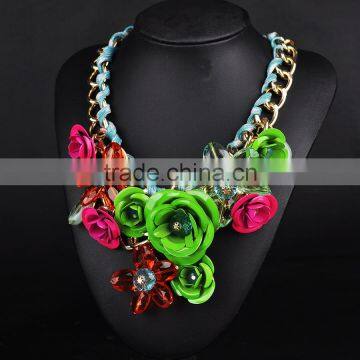 Flower Necklace Love Forever Christmas Jewelry Colored Rosary