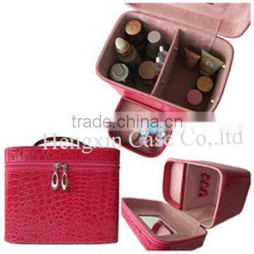 Professional PU jewelry box makeup vanity case cosmetic bag